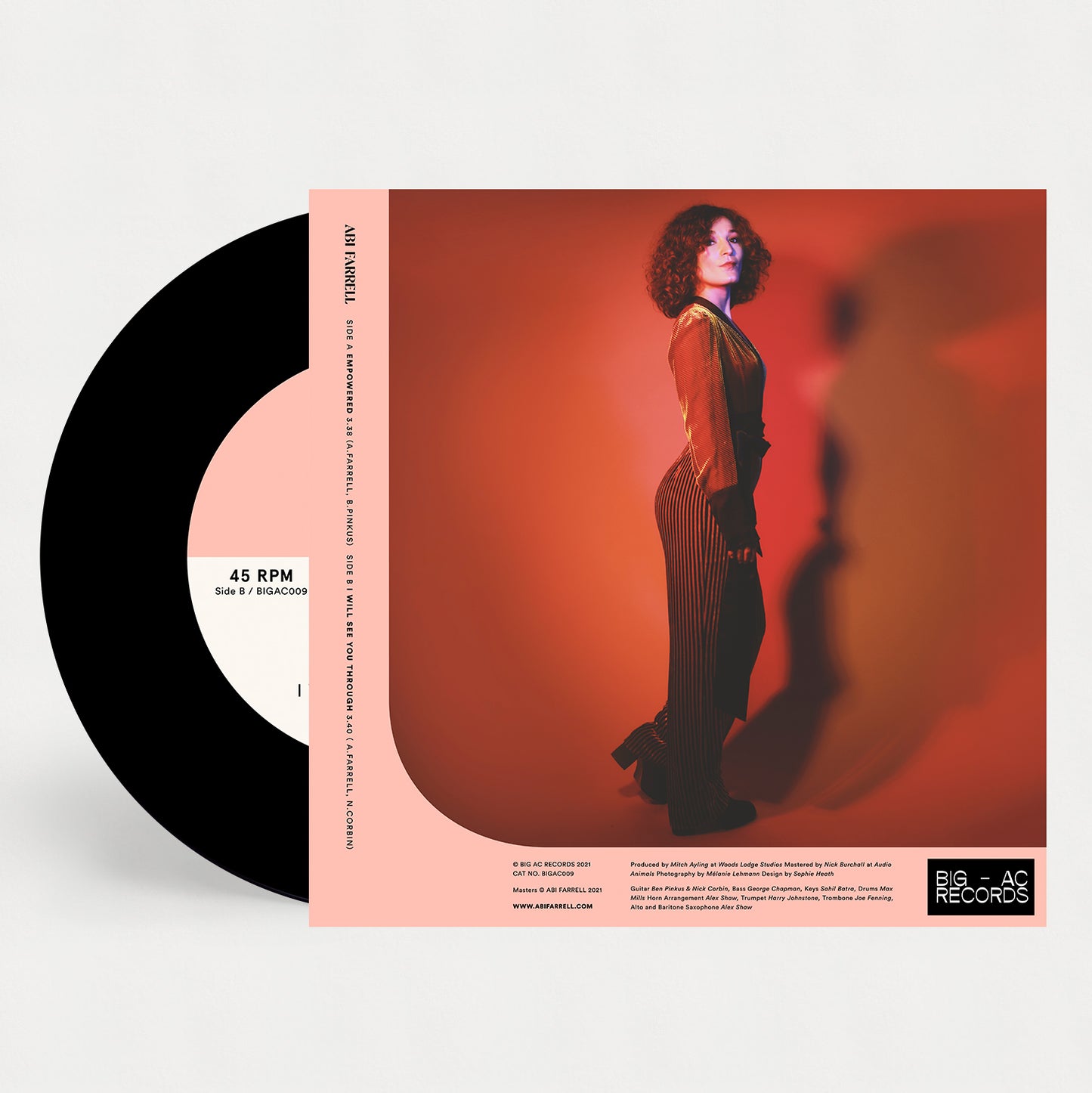 Abi Farrell - Empowered / I Will See You Through 7" Single