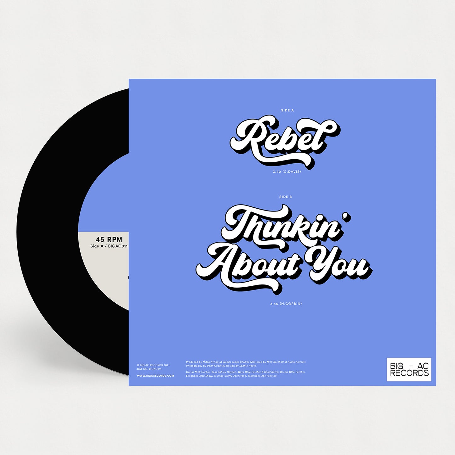 Carmy Love - Rebel / Thinkin' About You 7" single