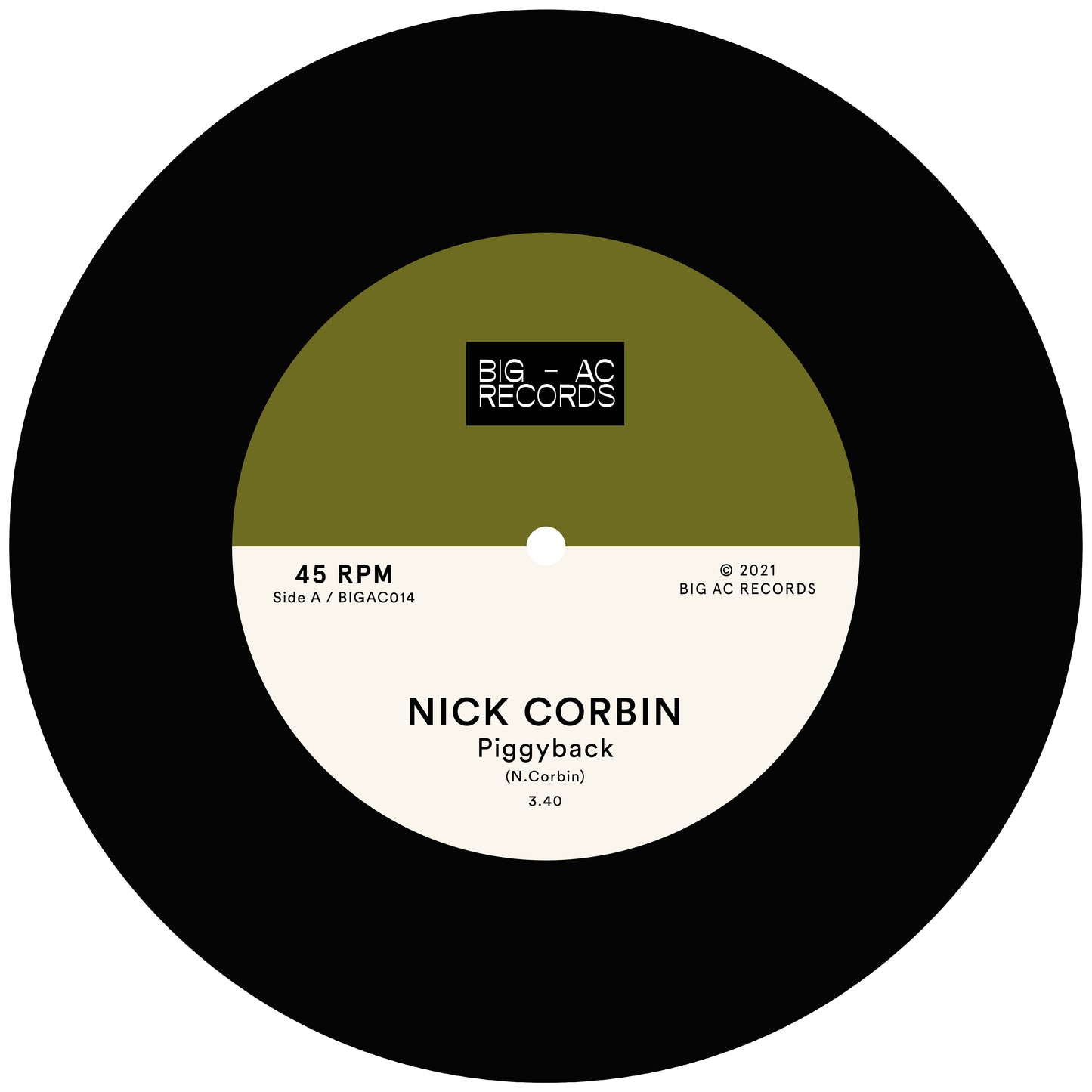 Nick Corbin - Piggyback / Deeper in Love 7" Single