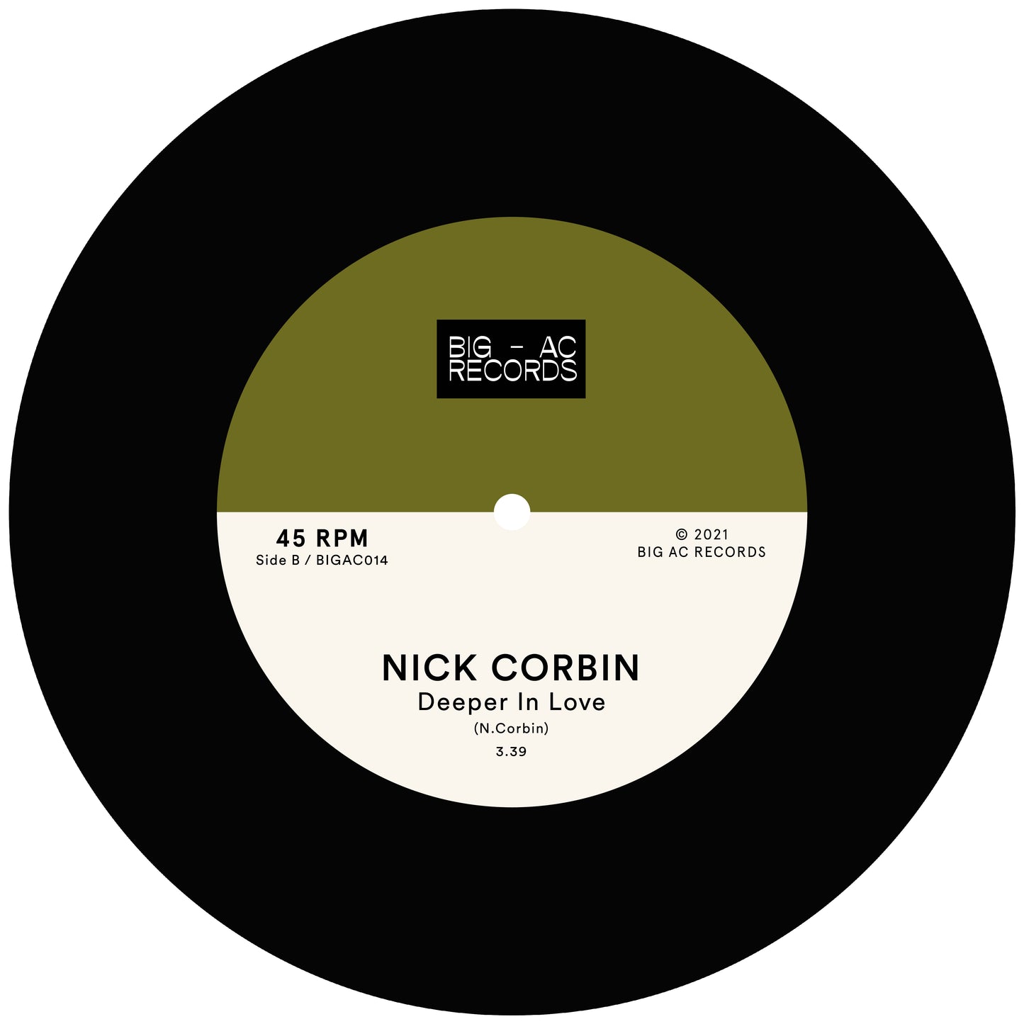 Nick Corbin - Piggyback / Deeper in Love 7" Single