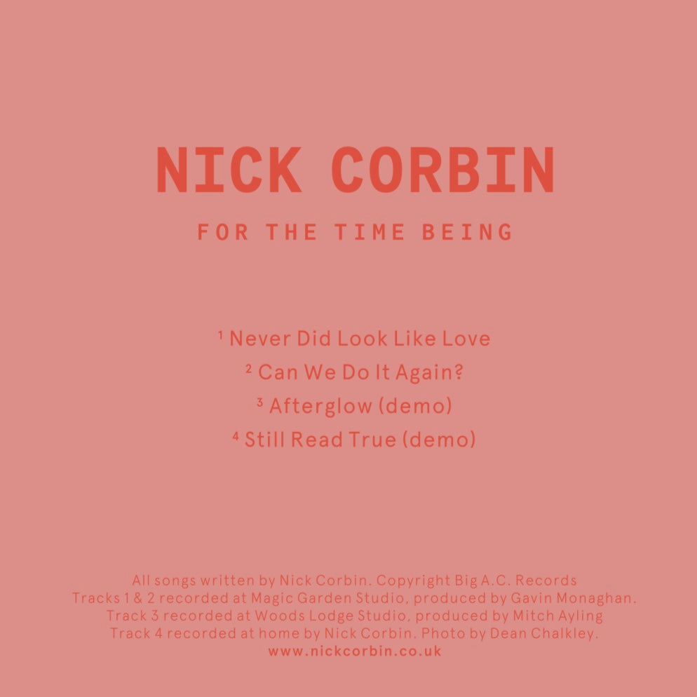 Nick Corbin - For The Time Being CD
