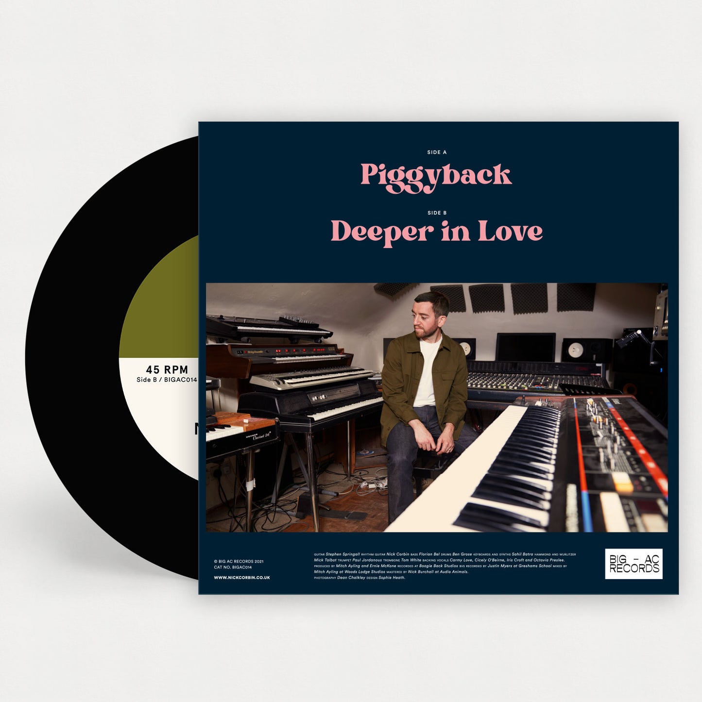 Nick Corbin - Piggyback / Deeper in Love 7" Single