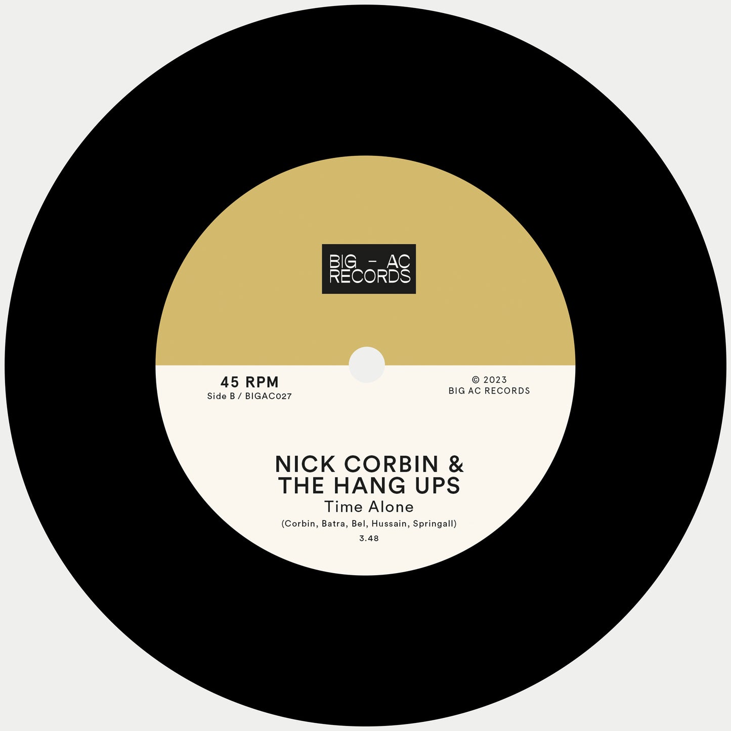 Nick Corbin & The Hang Ups - Feelin' Kinda Lucky / Time Alone 7" Single