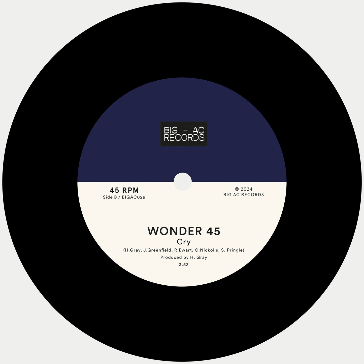 Wonder 45 - Make It Happen / Cry 7" Single