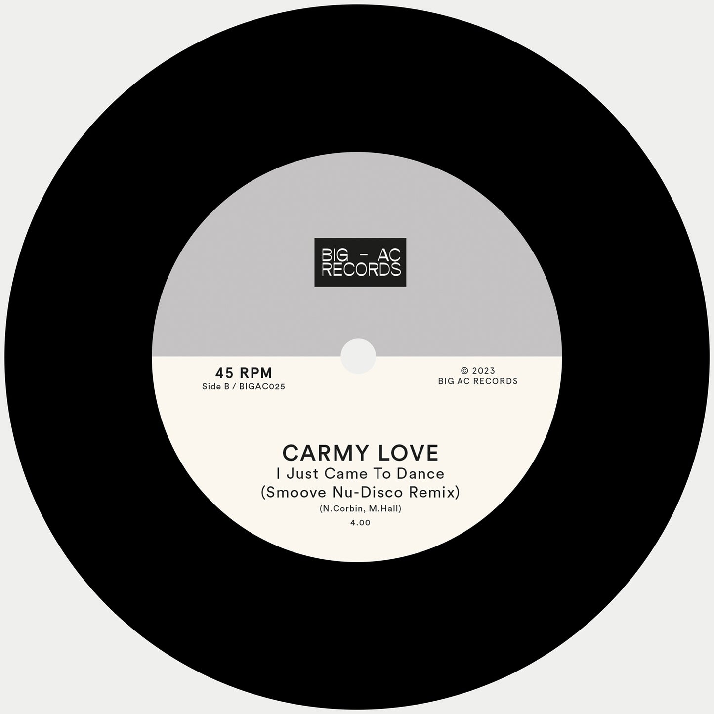 Carmy Love - I Just Came To Dance 7" Single